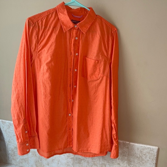 Merona Peach/Light Orangish XL fits like a roomy L - Picture 2 of 5